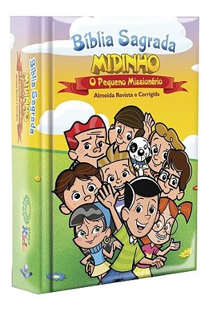 Bíblia Midinho - O Pequeno Missionário, Capa Dura Ilustrada Tamanho Pequeno, Almeida RC