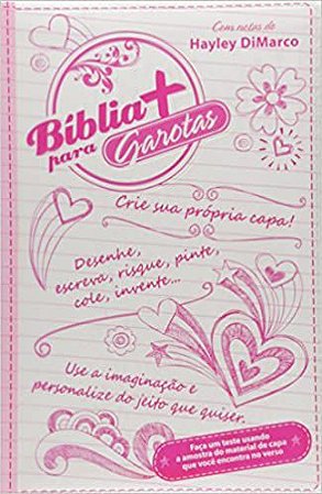 Bíblia Mais para Garotas, Capa Flexível Personalizável Tamanho Grande , NTLH