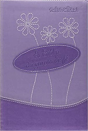 A Bíblia da Garota de Fé, Capa Couro Sintético Roxo Tamanho Médio, NTLH