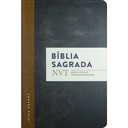 Bíblia Sagrada Nova Versão Transformadora, Letra Grande, Capa Flexível  Faixa Marrom Tamanho Médio, NVT