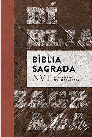 Bíblia Sagrada NVT, Tamanho Médio, Capa Luxo Flexível Marrom - Mundo Cristão
