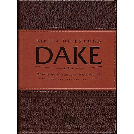 Bíblia de Estudo Dake, capa couro sintético, Almeida RC