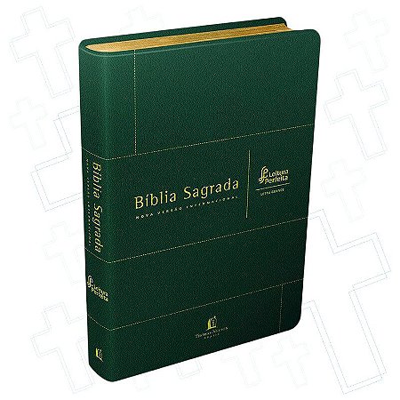 Bíblia Sagrada NVI Letra Perfeita, Capa Luxo Verde Musgo Tamanho Grande - NVI