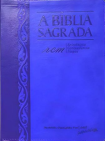 A Bíblia Sagrada SBTB, Tamanho Grande, Capa Luxo Lilás, Letra Super Legível, Pal.Jesus Vermelho, ACF