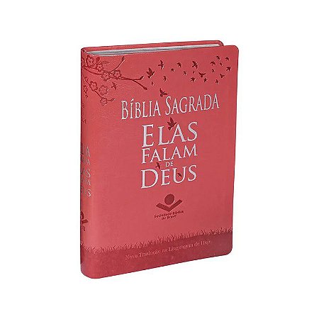 Bíblia Sagrada Elas Falam com Deus, Capa Flexível Rosa Tamanho Médio, letra média, NTLH