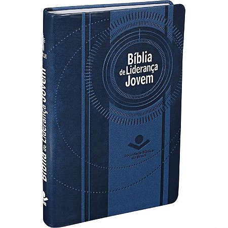 Bíblia de Liderança Jovem, Capa Couro Sintético Azul Escuro Tamanho Médio, letra média, NTLH