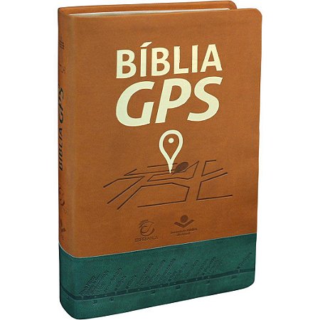 Bíblia GPS, Capa Luxo Marrom Tamanho Médio, letra média, NTLH