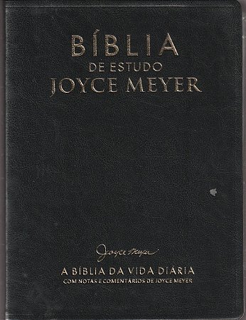 Bíblia de Estudo Joyce Meyer - Capa Luxo Café Tamanho Médio - NVI