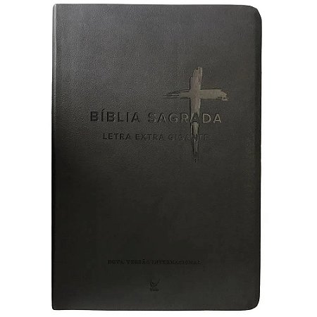 Bíblia Letra Extra Gigante, Capa Luxo Preto Tamanho Grande, NVI