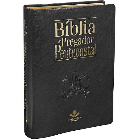 Bíblia do Pregador Pentecostal SBB, Capa Luxo Preto Tamanho Grande, Almeida RC - ARC085BPP