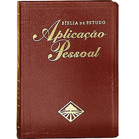 Bíblia de Estudo Aplicação Pessoal, Capa Luxo Vinho Tamanho Grande, Almeida RC