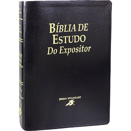 Bíblia de Estudo do Expositor SBB, Capa Luxo Preta, Tamanho Grande, Nova Versão Textual Expositora, ARC - BE087EJS
