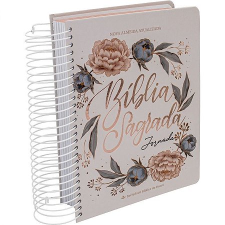 Bíblia Sagrada Jornada SBB, Capa Dura Flores Tamanho Grande, Nova AA - NA083JR:FLORES