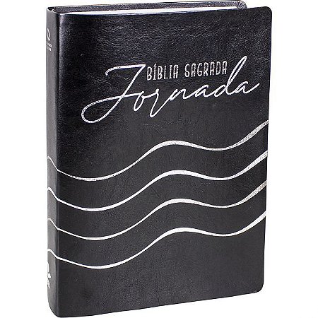 Bíblia Sagrada Jornada SBB, Capa Luxo Preta Tamanho Grande, Nova AA - NA085JR