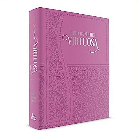 Bíblia da Mulher Virtuosa Sabedoria, Capa Luxo Rosa Pink Tamanho Médio, Almeida RC