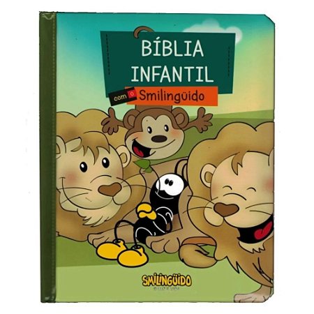 Bíblia Infantil com o Smilinguido, Capa Dura Almofada Ilustrada Tamanho Médio