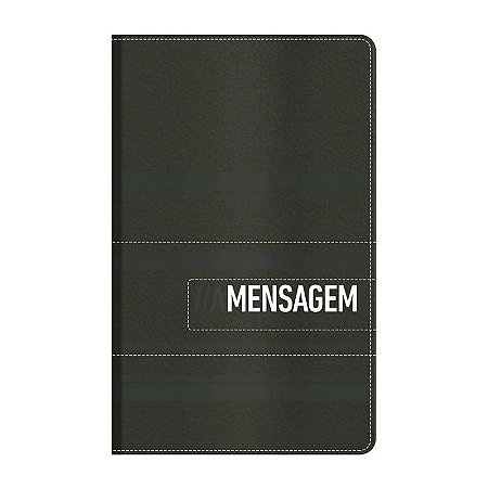 Bíblia  A Mensagem, Capa Luxo Preta e Cinza - Eugene Peterson