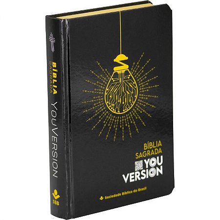 Bíblia Sagrada YouVersion SBB Tamanho Médio , Capa Dura Preta, NTLH - NTLH063BYV