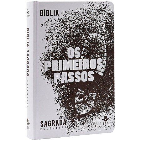 Bíblia Sagrada Primeiros Passos SBB, Capa Dura, Tamanho Médio, Ilustrada Pegada, NAA - NA06BESS