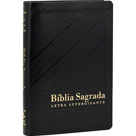 Bíblia Sagrada Letra Supergigante SBB, Capa Luxo Preta Com Índice, Tamanho Grande, Almeida RC - ARC085TILSGILV
