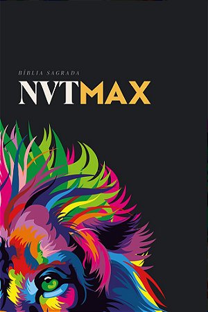 Bíblia Sagrada NVT MAX, Capa Dura Leão, Tamanho Médio, Letra Maior, NVT - Mundo Cristão