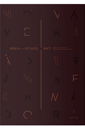 Bíblia de Estudo NVT, Capa Luxo Vinho Tamanho Grande (Sem Índice) - NVT