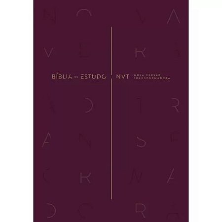 Bíblia de Estudo NVT Mundo Cristão, Tamanho Grande, Capa Dura Vinho - NVT