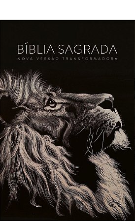 Bíblia Sagrada, Tamanho Médio Capa Dura Lion Head (Sem Índice) - NVT