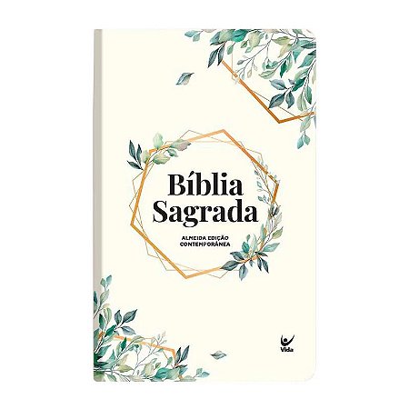 Bíblia Sagrada,  Capa Semi-luxo Folhagem Slim, AEC - Ed.Vida
