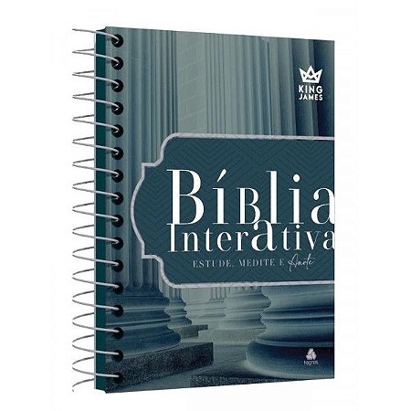 Bíblia Interativa Estude. Medite e Anote, Tamanho Grande, Capa Dura Espiral Amparo, PJV, King James - Ed Hagnos