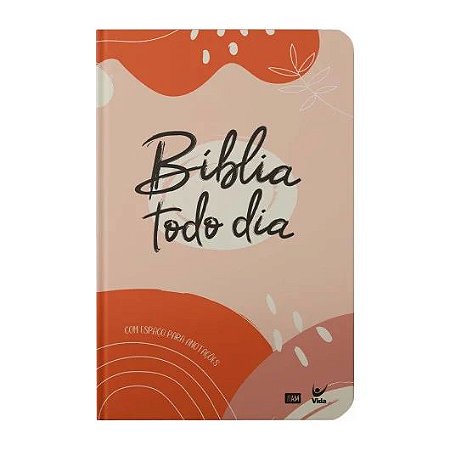 Bíblia Todo Dia,  A Mensagem, Tamanho Médio, Capa Dura Aquarela - Ed Vida