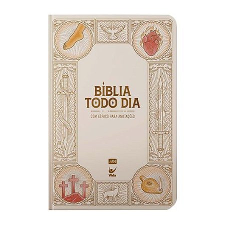 Bíblia Todo Dia,  A Mensagem, Tamanho Médio, Capa Dura Vitral - Ed Vida
