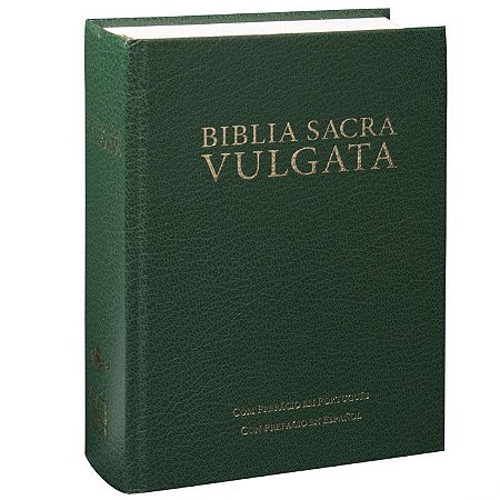 Biblia Sacra Vulgata, SBB, Capa Dura Verde, Tamanho Médio