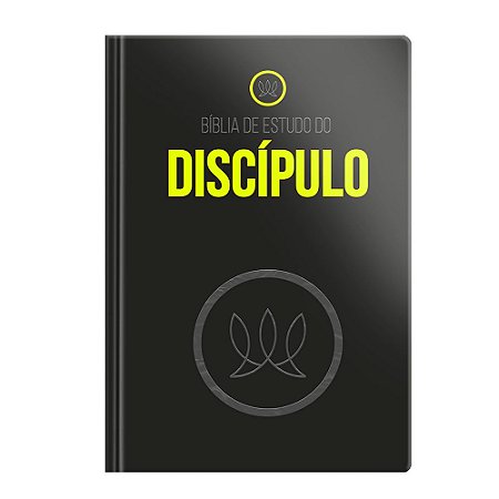 Bíblia de Estudo do Discípulo, Capa Luxo Preta Tamanho Grande, Sem Índice, Almeida RA