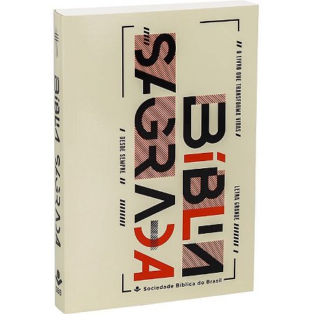 Bíblia Sagrada, SBB, Capa Brochura Letras, Letra Grande, Sem Índice - NTLH