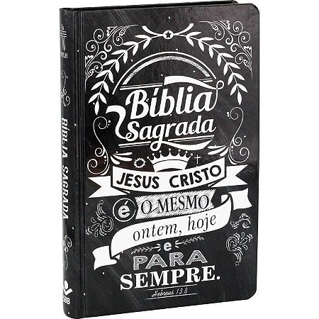 Bíblia Sagrada Lettering, Capa Dura Ilustrada Preta, Sem Índice - NTLH