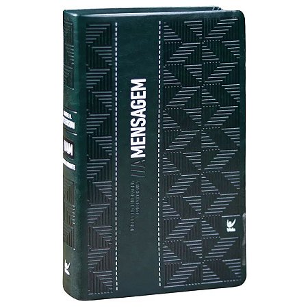 Bíblia A Mensagem, Letra Gigante, Capa Luxo Verde Militar