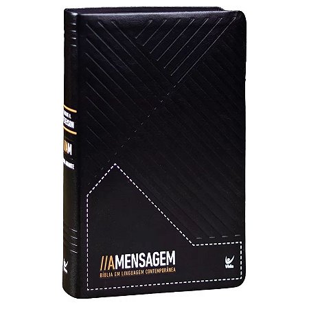 Bíblia A Mensagem, Tamanho Grande, Capa Luxo Preta, Letra Gigante
