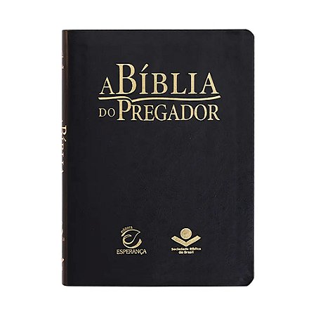 A Bíblia do Pregador SBB, Tamanho Grande, Capa Luxo Preta - ARC085BPRLV