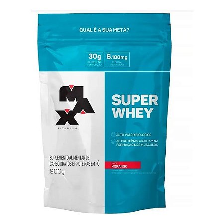 Super Whey Concentrado 900g Refil - Max Titanium