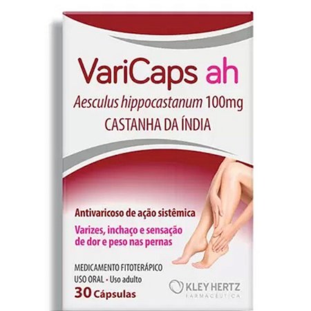 CASTANHA DA INDIA - VARICAPS AH 100MG  30CPS HERTZ