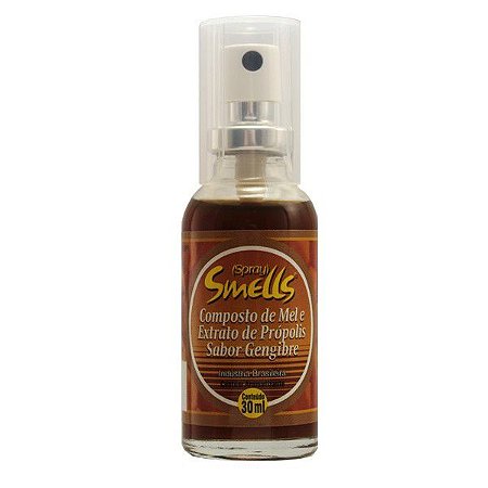 SPRAY SMELLS COMPOSTO MEL E EXTRATO PROPOLIS E GENGIBRE 30ML