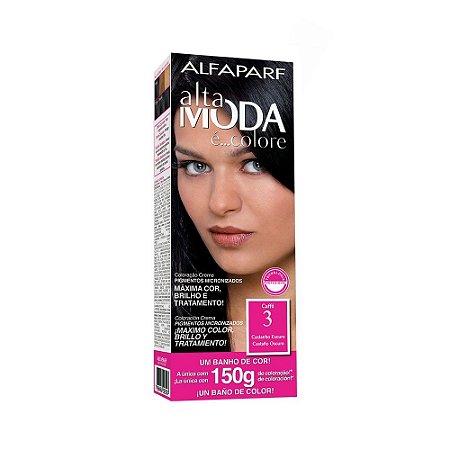 TINTURA ALTA MODA 3 CASTANHO ESCURO / CAFFE 150GR