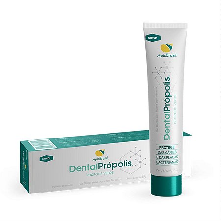 GEL DENTAL PROPOLIS SEM FLUOR 80G -  APIS BRASIL