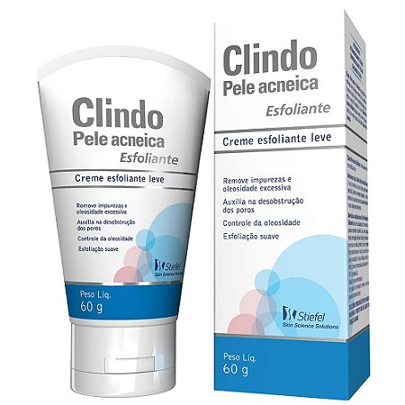 CREME ESFOLIANTE CLINDO PELE ACNEICA 60G