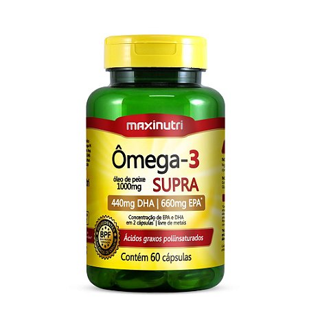 Omega 3 Supra 60capsulas  Maxinutri
