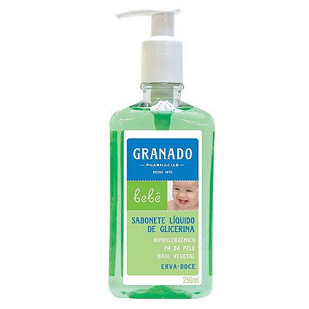 SABONETE GRANADO BEBE LIQUIDO ERVA DOCE 250ML