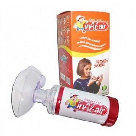 Espaçador Aluminio inAl-air Adulto/Pediatrico - RS Med