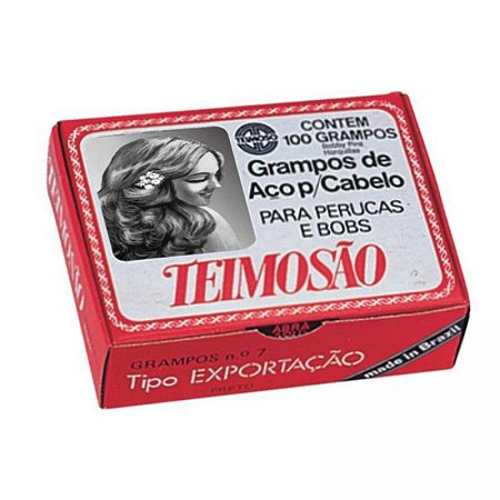 GRAMPO CABELO TEMOSO N.7 PRETO C/ 100