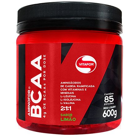 AMINOFOR - BCAA POTE 600g  Tangeriana - 85 porções